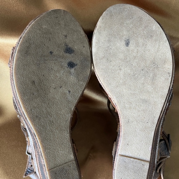 Bed Stu Juliana Wooden Wedge Platform Sandals 9.5 - Picture 9 of 13